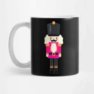 Christmas Nutcracker Toy Soldier Graphic Art - Black Background Mug